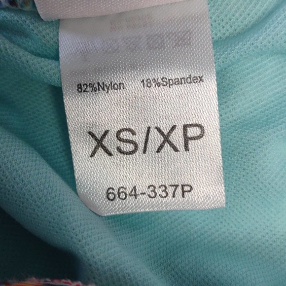 Profile Blush by Gottex Peacock Side Circle Tie Swim Bikini Bottom XS 6 - Picture 11 of 11